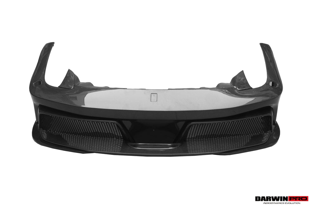 DarwinPRO 2010-2015 Ferrari 458 Coupe & Spyder BKSS Style Carbon Fiber Hood and Partial Carbon Fiber Front bumper - DarwinPRO Aerodynamics