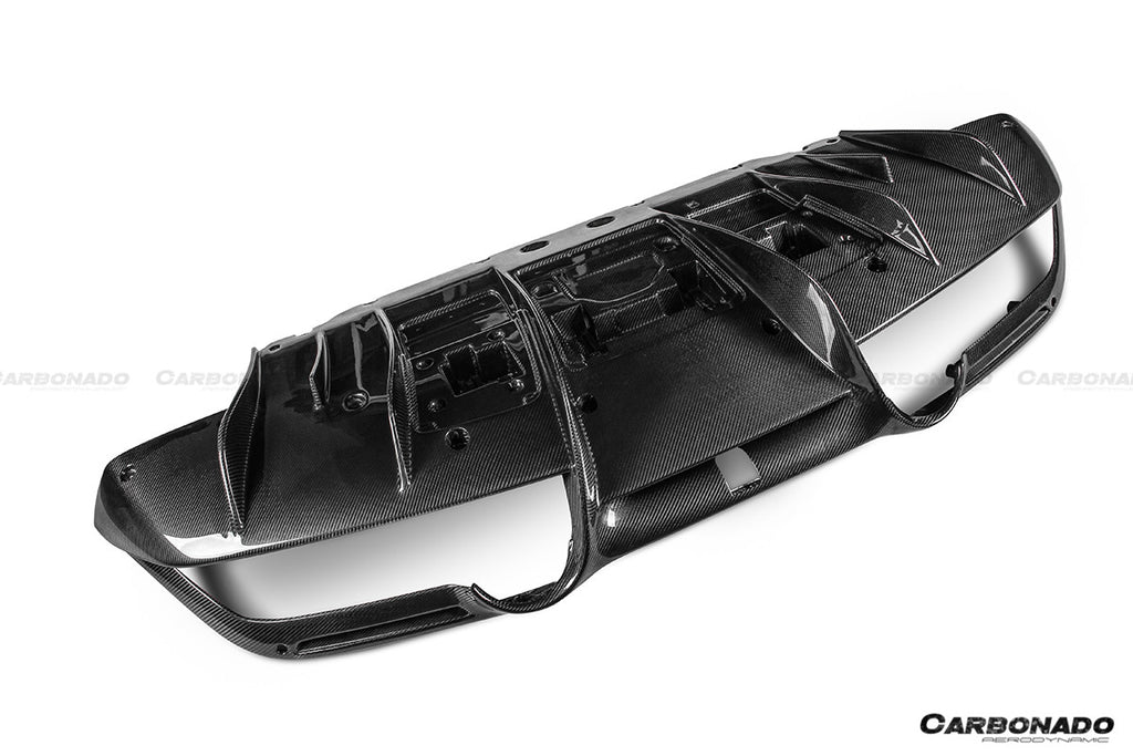 2019-2024 Ferrari F8 OEM Style Dry Carbon Fiber Rear Diffuser Lip