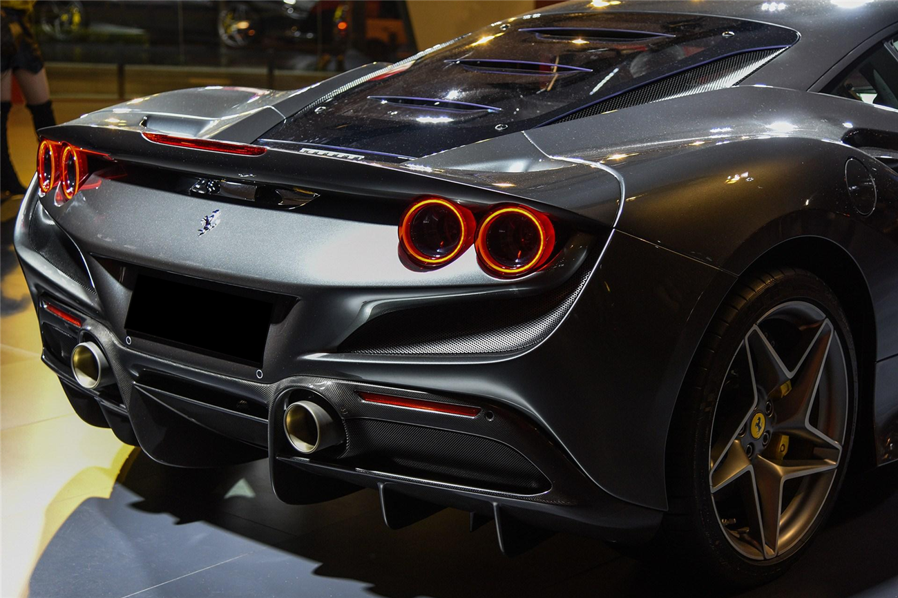 Ferrari F8 Performance Rear 2019-2024 Ferrari F8 OEM Style Dry Carbon Fiber Rear Diffuser Lip