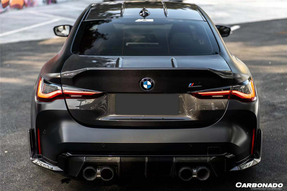 2021-UP BMW M4 G82 Coupe Only CS Style Dry Double Carbon Fiber Trunk - Carbonado
