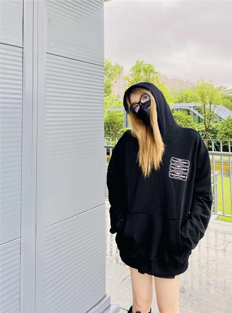 GRKC X DARWINPRO DG OVERSIZED HOODY- BLACK