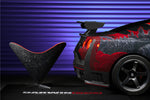  2008-2024 Nissan GTR R35 CBA/DBA/EBA 2024-Nismo Style Part Carbon Fiber Rear Bumper With Black Light 