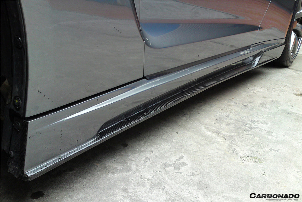 2008-2022 Nissan GTR R35 CBA/DBA/EBA BSE Style Side Skirts - Carbonado