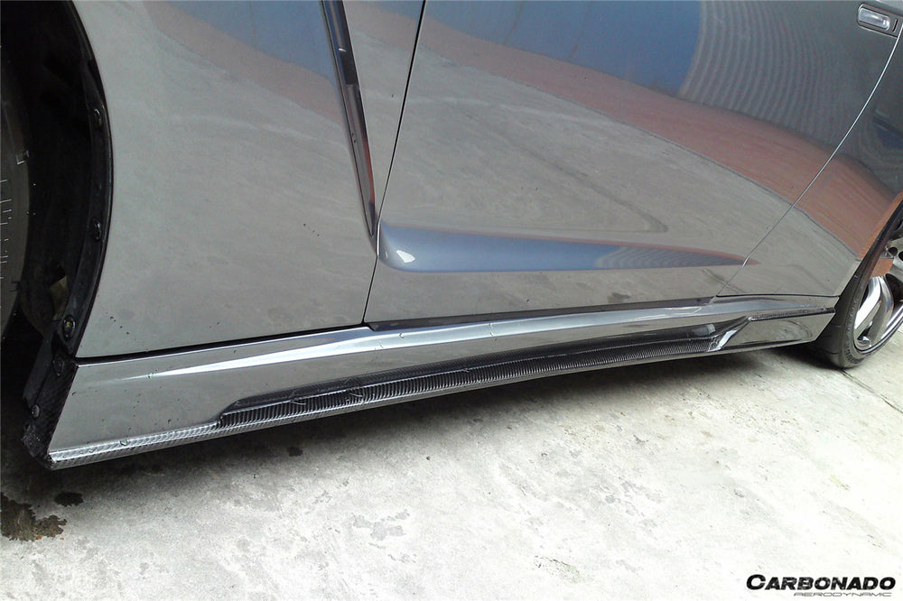 2008-2022 Nissan GTR R35 CBA/DBA/EBA BSE Style Side Skirts - Carbonado