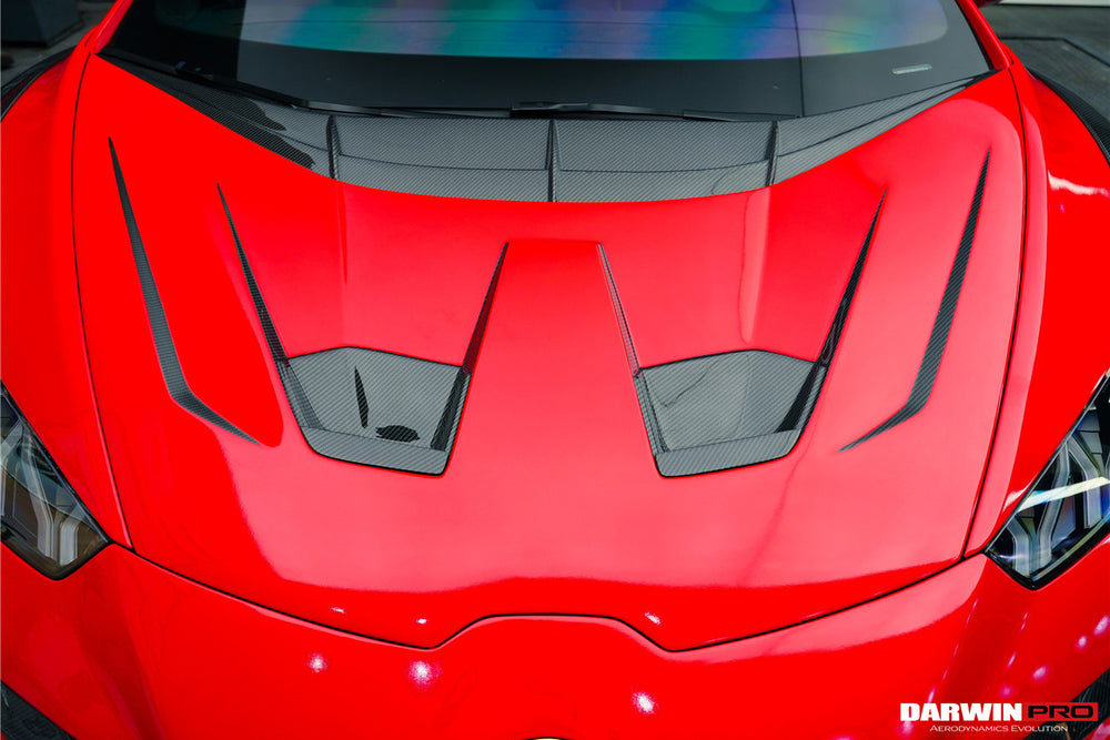 2015-2022 Lamborghini Huracan LP610/LP580/EVO BKSSII Style Hood - DarwinPRO Aerodynamics