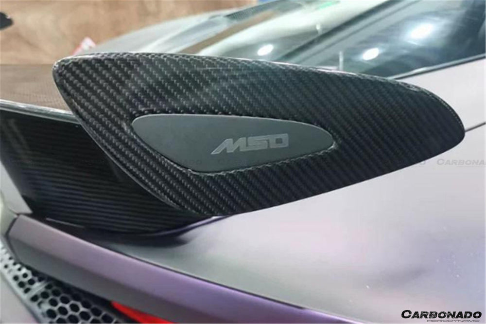 2020-2023 McLaren 570GT Only MS Style Dry Carbon Fiber Trunk Wing - Carbonado