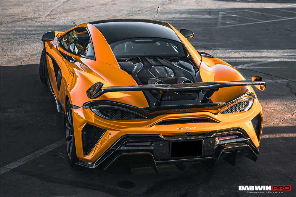 2018-2021 McLaren 600lt BKSS Style Partial Carbon Fiber Rear Bumper - DarwinPRO Aerodynamics