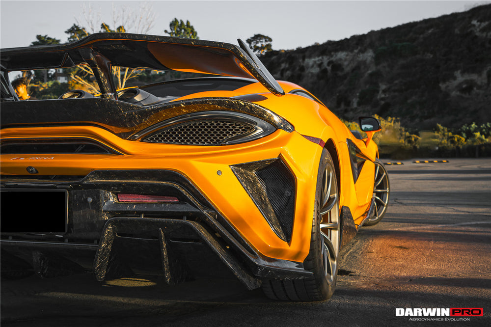 2018-2021 McLaren 600lt BKSS Style Partial Carbon Fiber Rear Bumper - DarwinPRO Aerodynamics