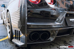  2008-2024 Nissan GTR R35 CBA/DBA/EBA 2024-Nismo Style Part Carbon Fiber Rear Bumper W/ Black Light - DarwinPRO Aerodynamics 