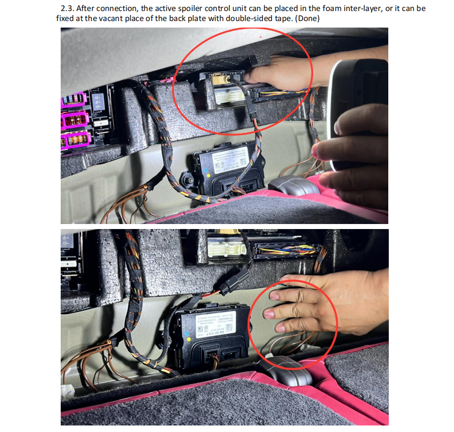 Unidad de control del alerón (bloqueador de alerón activo) del Porsche 911 992 Carrera Coupe 2019-2024