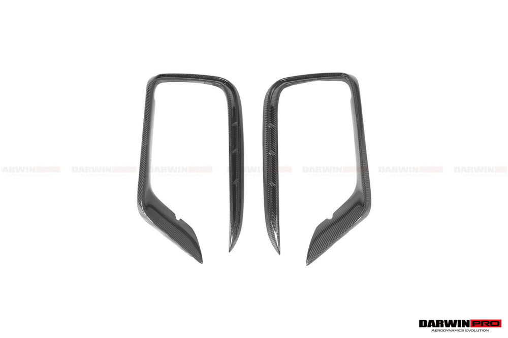 Embellecedores de ventilación para parachoques delantero estilo BKSSII del modelo de diseño SD-Sport de DarwinPRO 2019-2024 para Porsche 911 992 Carrera, 4, 4S, Targa y Cabriolet