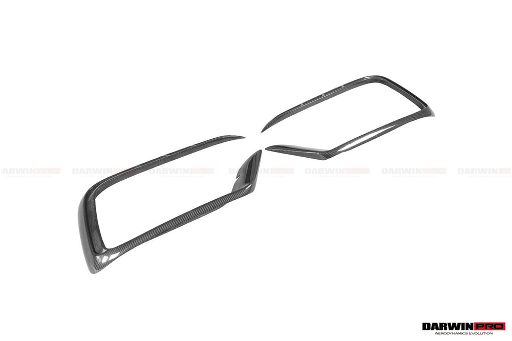 Embellecedores de ventilación para parachoques delantero estilo BKSSII del modelo de diseño SD-Sport de DarwinPRO 2019-2024 para Porsche 911 992 Carrera, 4, 4S, Targa y Cabriolet