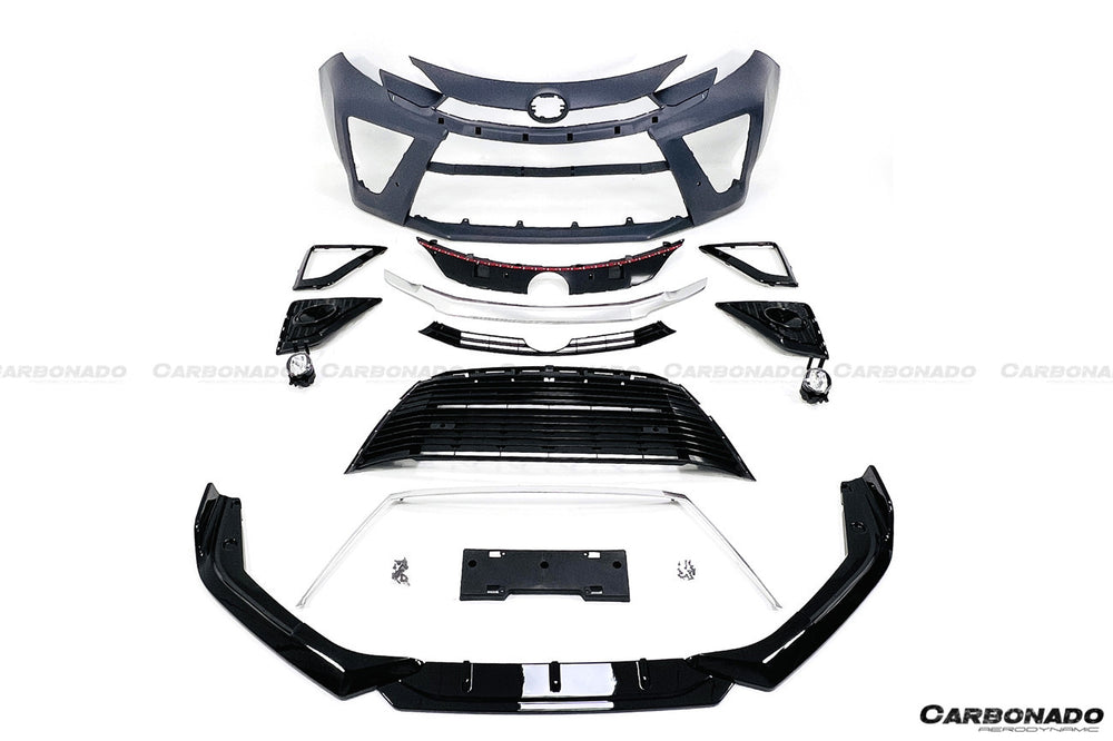 2021-UP Toyota GR SIENNA CA-II Style PP Material Front Bumper With Light - Carbonado