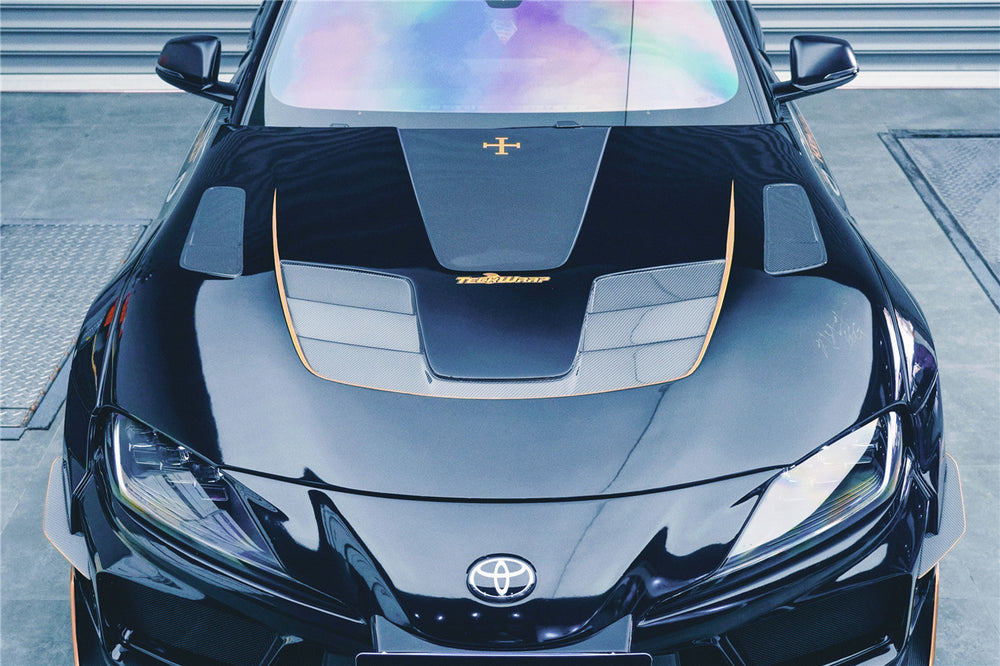 2019-UP Toyota GR Supra (J29/DB) A90 A91 BKSSII Style Carbon Fiber Hood - DarwinPRO Aerodynamics