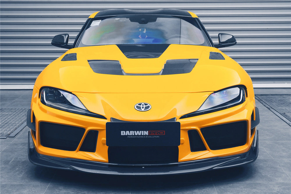 2019-UP Toyota GR Supra (J29 & DB) A90 A91 BKSSII Style Partial Carbon Fiber Front Bumper - DarwinPRO Aerodynamics