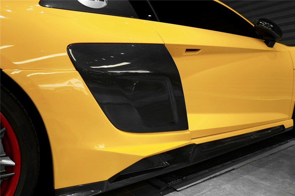 2016-2023 Audi R8 Coupe/Spyder iMPII Carbon Fiber Side Door Panel Blades - DarwinPRO Aerodynamics