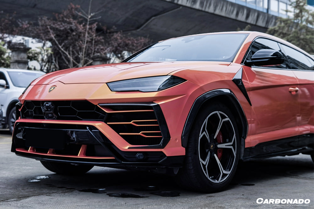 2018-2022 Lamborghini URUS TC Style Dry Carbon Fiber Front Bumper Vents - Carbonado