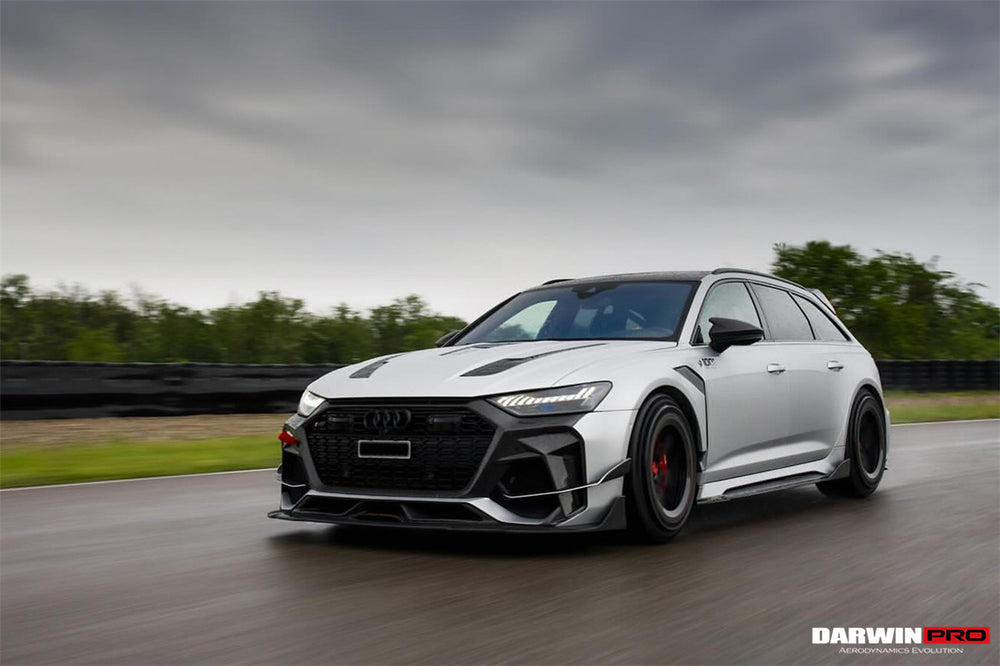 Faldones laterales de alto rendimiento DarwinPRO 2019-2023 Audi RS6 Avant C8 IMP debajo del tablero