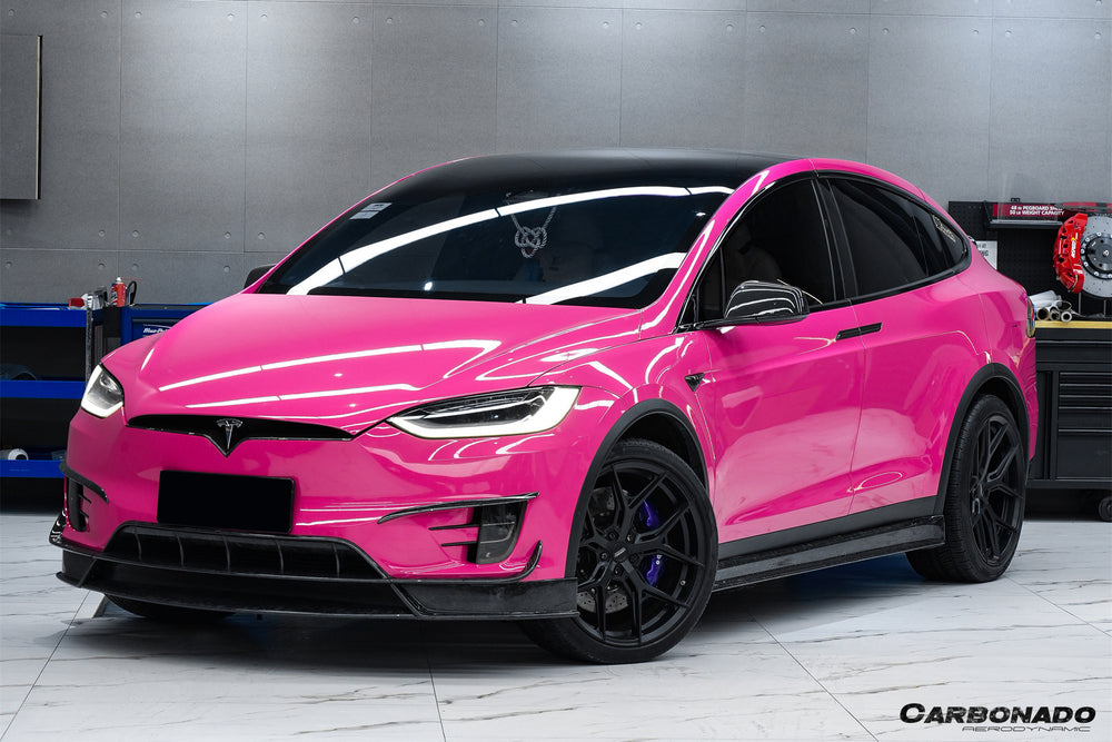 2016-2021 Tesla Model X SUV RZS Style Carbon Fiber Front Canards