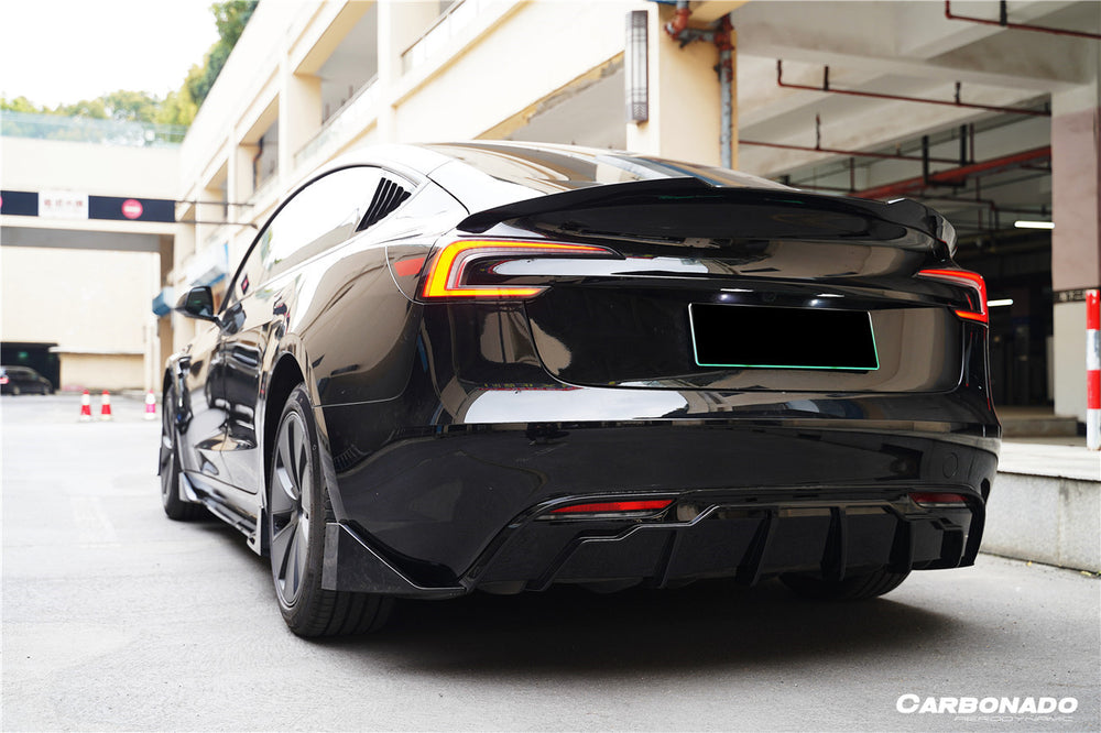 Tesla Model 3 Fast 2023-2026 Tesla Model 3 LCI Fast Style Carbon Fiber Pattern Look Body Kit