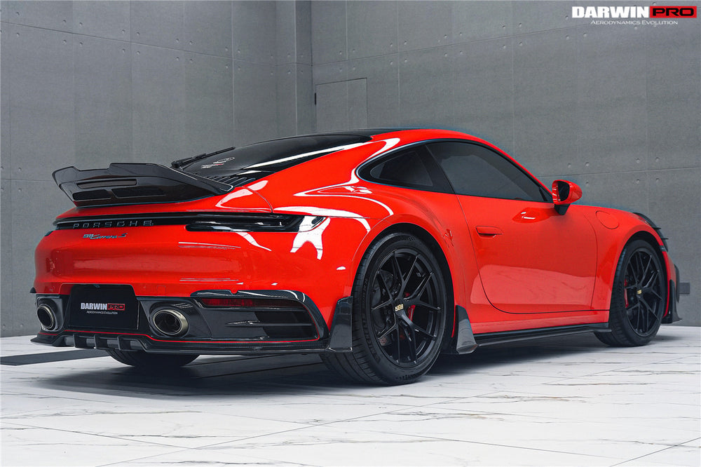 Faldones laterales DarwinPRO 2019-2024 para Porsche 911 992 Carrera, S, 4, 4S, Targa y Cabriolet estilo BKSSII