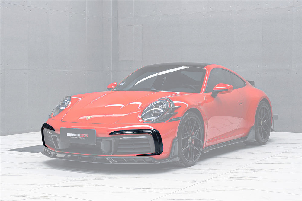 2019-2024 Porsche 911 992 Carrera & 4 & 4S & Targa & Cabriolet BKSSII Style Front Bumper Vent Trims - DarwinPRO Aerodynamics