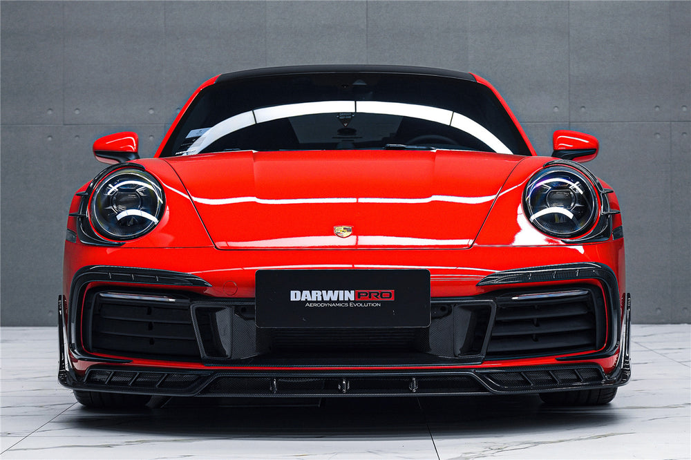 2019-2024 Porsche 911 992 Carrera & S & 4 & 4S & Targa & Cabriolet BKSSII Style Front Bumper Lip Splitter