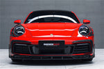  2019-2024 Porsche 911 992 Carrera & S & 4 & 4S & Targa & Cabriolet BKSSII Style Front Bumper Lip Splitter - DarwinPRO Aerodynamics 