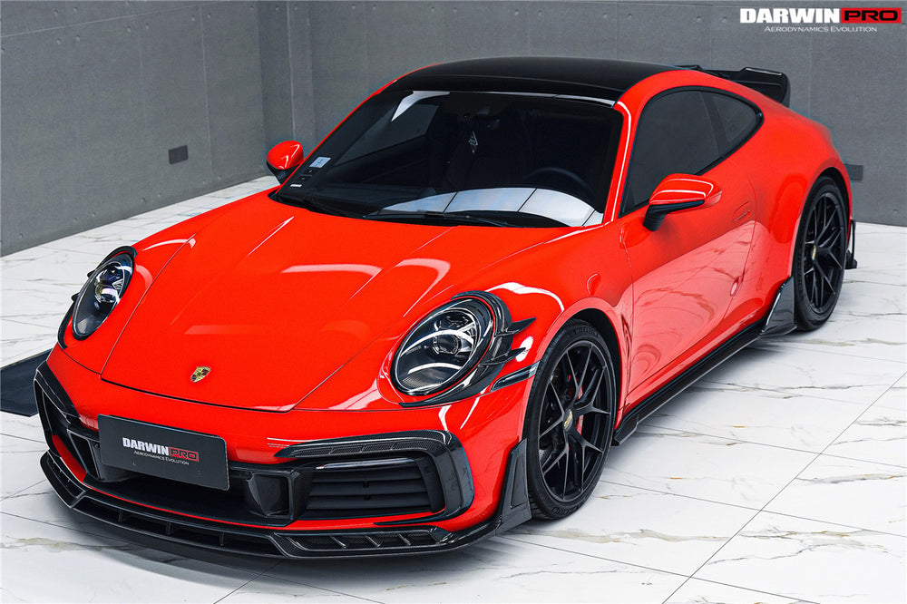 2019-2024 Porsche 911 992 Carrera & S & 4 & 4S & Targa & Cabriolet BKSSII Style Front Bumper Lip Splitter