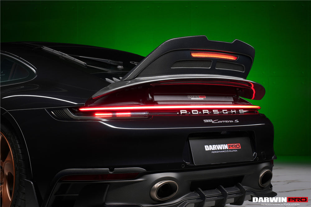 DarwinPRO 2019-2024 Porsche 911 992 Carrera S & 4 & 4S BKSS Ver.4 Style Trunk Wing