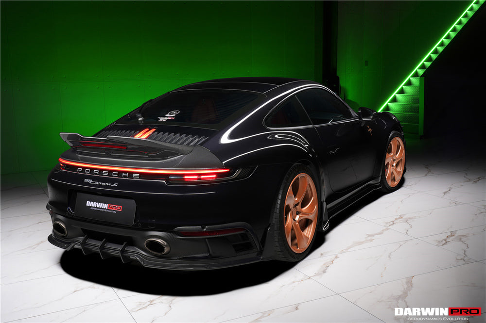 DarwinPRO 2019-2024 Porsche 911 992 Carrera &amp; 4 &amp; 4S &amp; Targa &amp; Cabriolet SD-Sport Design Model BKSSII Style Borde trasero