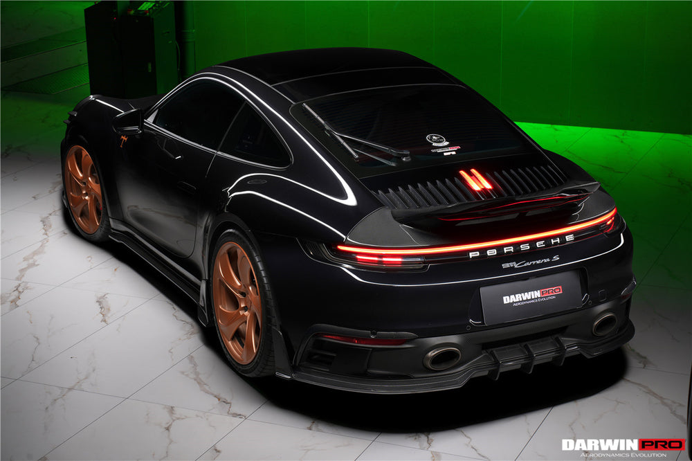 Embellecedores de ventilación para parachoques trasero estilo BKSSII para Porsche 911 992 Carrera, 4, 4S, Targa y Cabriolet SD-Sport Design Model DarwinPRO 2019-2024