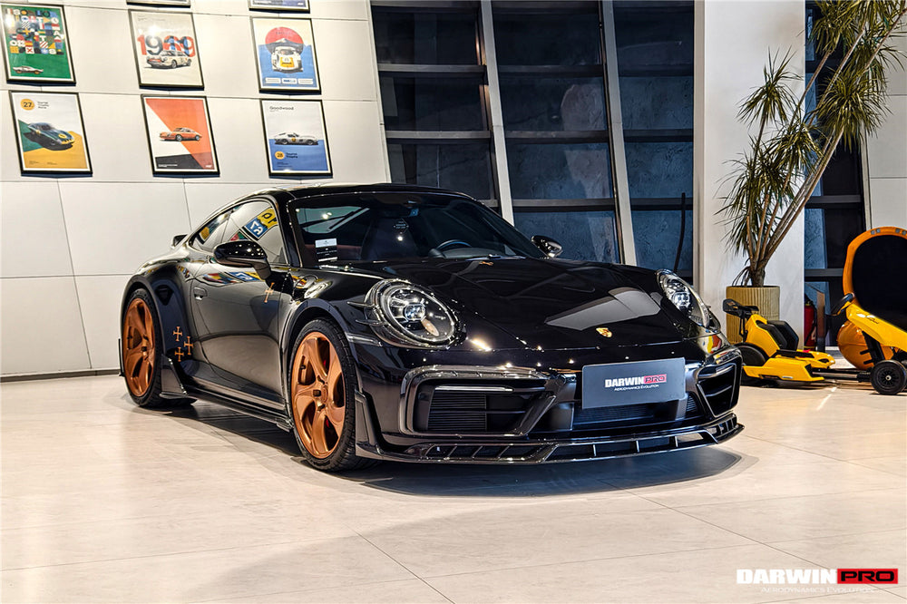 Faldones laterales DarwinPRO 2019-2024 para Porsche 911 992 Carrera, S, 4, 4S, Targa y Cabriolet estilo BKSSII