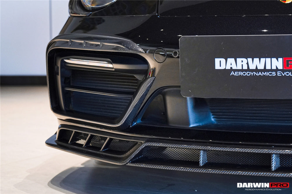 Embellecedores de ventilación para parachoques delantero estilo BKSSII del modelo de diseño SD-Sport de DarwinPRO 2019-2024 para Porsche 911 992 Carrera, 4, 4S, Targa y Cabriolet