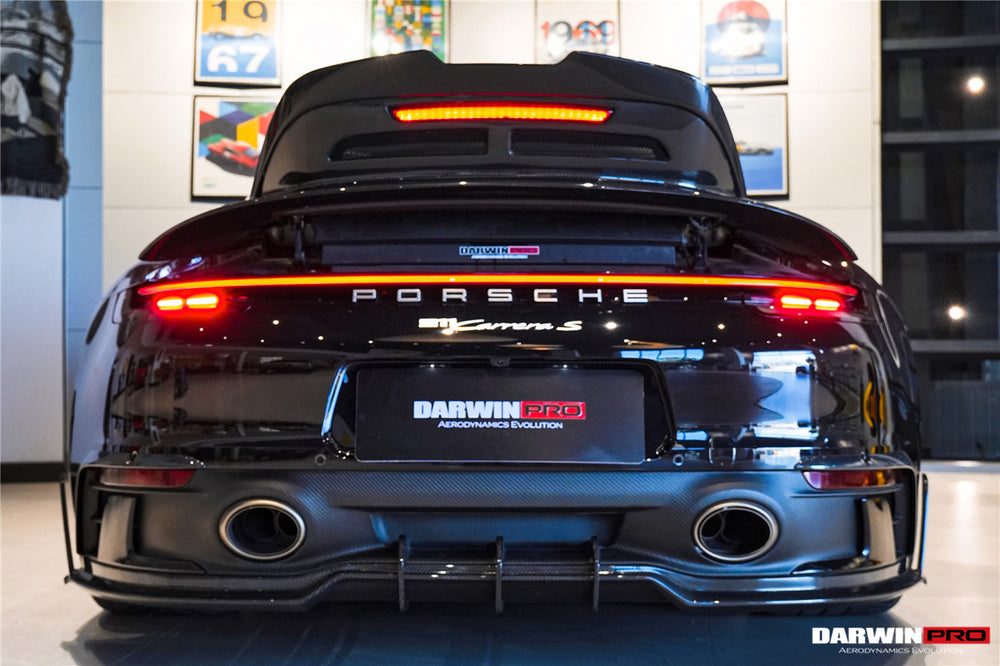 DarwinPRO 2019-2024 Porsche 911 992 Carrera & 4 & 4S & Targa & Cabriolet SD-Sport Design Model BKSSII Style Rear Lip