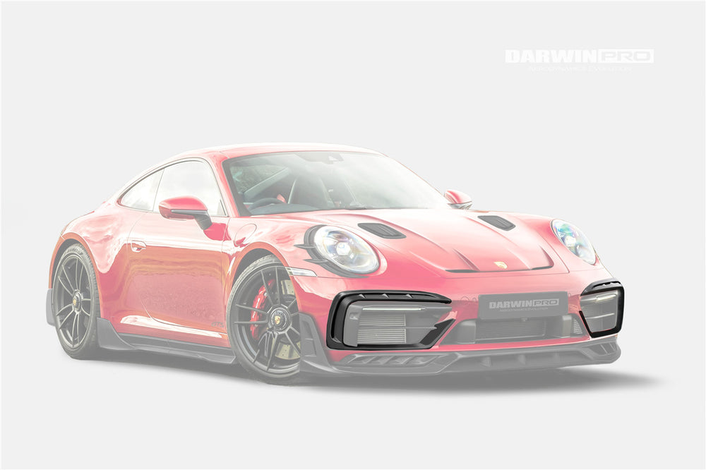 DarwinPRO 2019-2024 Porsche 911 992 Carrera & 4 & 4S & Targa & Cabriolet SD-Sport Design Model BKSSII Style Front Bumper Vent Trims