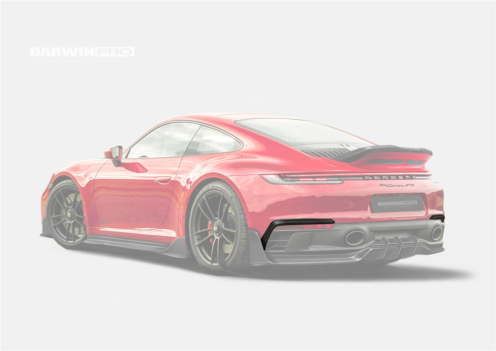 Embellecedores de ventilación para parachoques trasero estilo BKSSII para Porsche 911 992 Carrera, 4, 4S, Targa y Cabriolet SD-Sport Design Model DarwinPRO 2019-2024