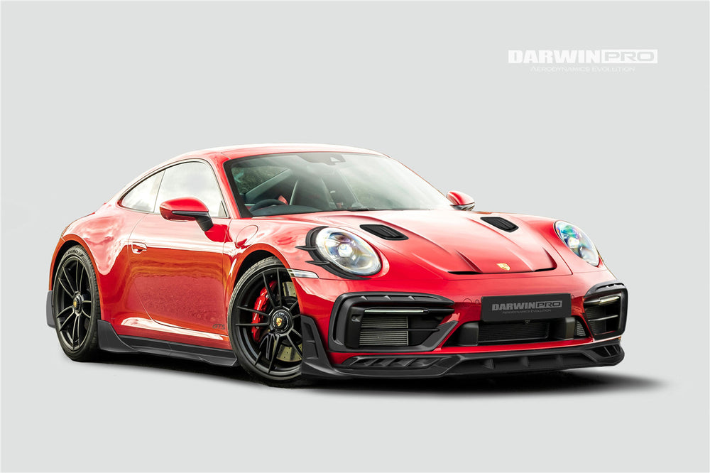 2019-2024 Porsche 911 992 Carrera & 4 & 4S & Targa & Cabriolet SD-Sport Design Model BKSSII Style Front Bumper Vent Trims - DarwinPRO Aerodynamics