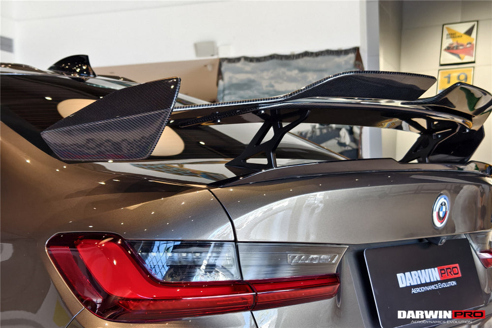 2021-UP BMW M3 G80 & 3 Series G20 & M4 G82 & 4 Series G22 BKSSII Style Carbon Fiber Trunk Wing With Aluminum Slloy Wing Legs