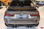  2021-UP BMW M3 G80 & 3 Series G20 & M4 G82 & 4 Series G22 BKSSII Style Carbon Fiber Trunk Wing With Aluminum Slloy Wing Legs 