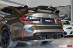  2021-UP BMW M3 G80 & 3 Series G20 & M4 G82 & 4 Series G22 BKSSII Style Carbon Fiber Trunk Wing With Aluminum Slloy Wing Legs 