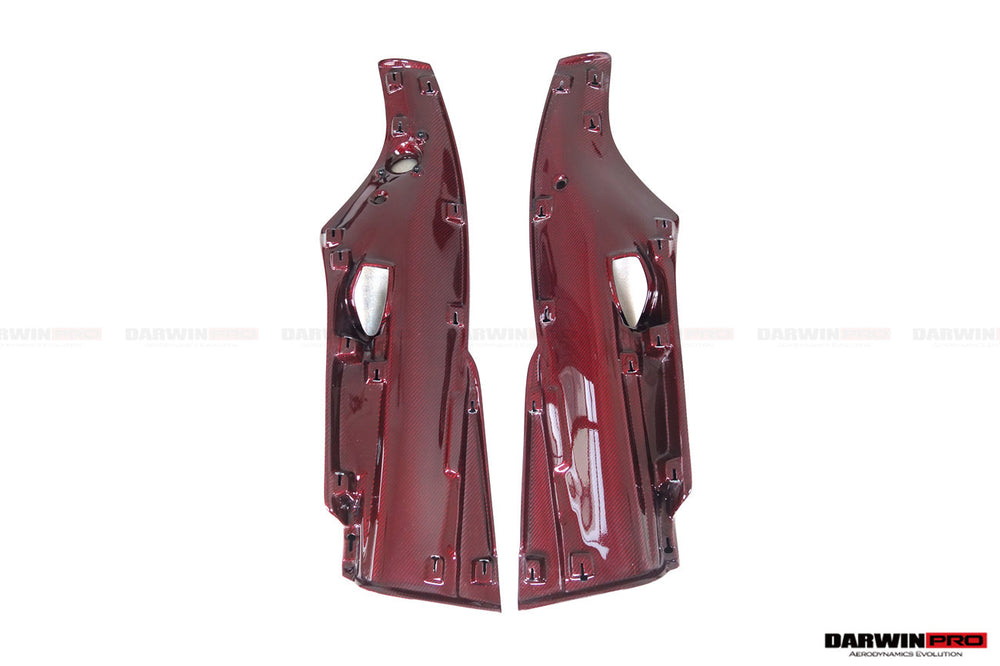 Paneles interiores de puertas de fibra de carbono para Ferrari 488 GTB y Spyder 2015-2020