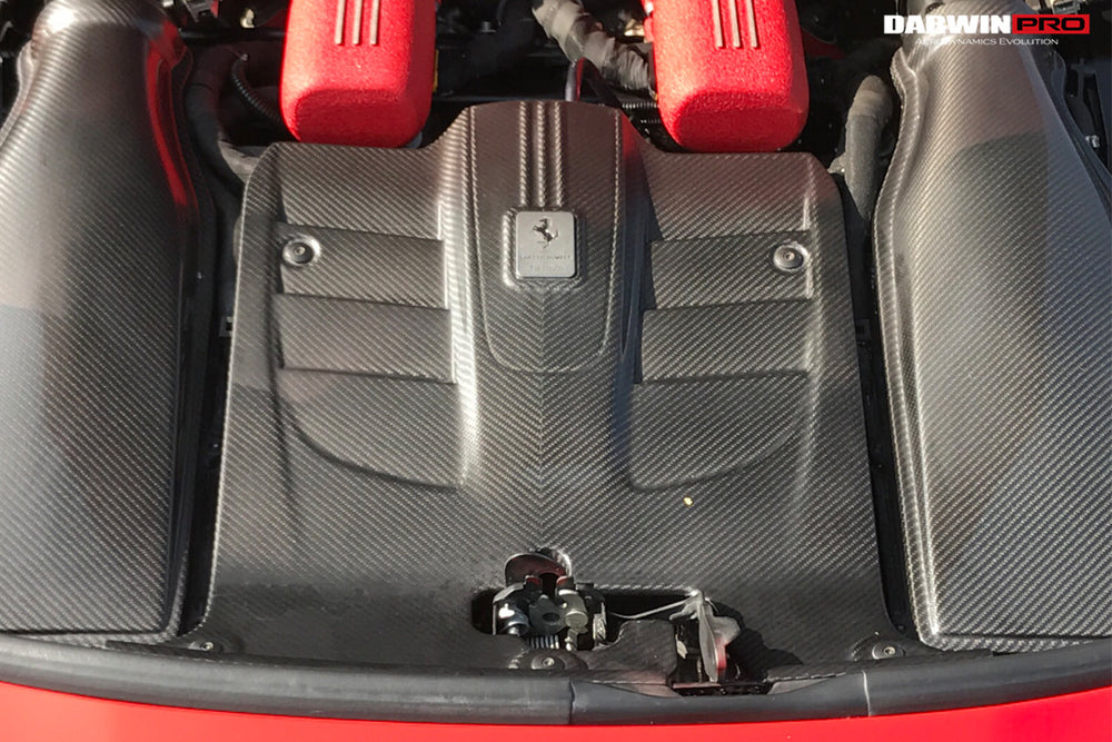 Cubierta de motor de fibra de carbono seca para Ferrari F12 Berlinetta 2012-2017