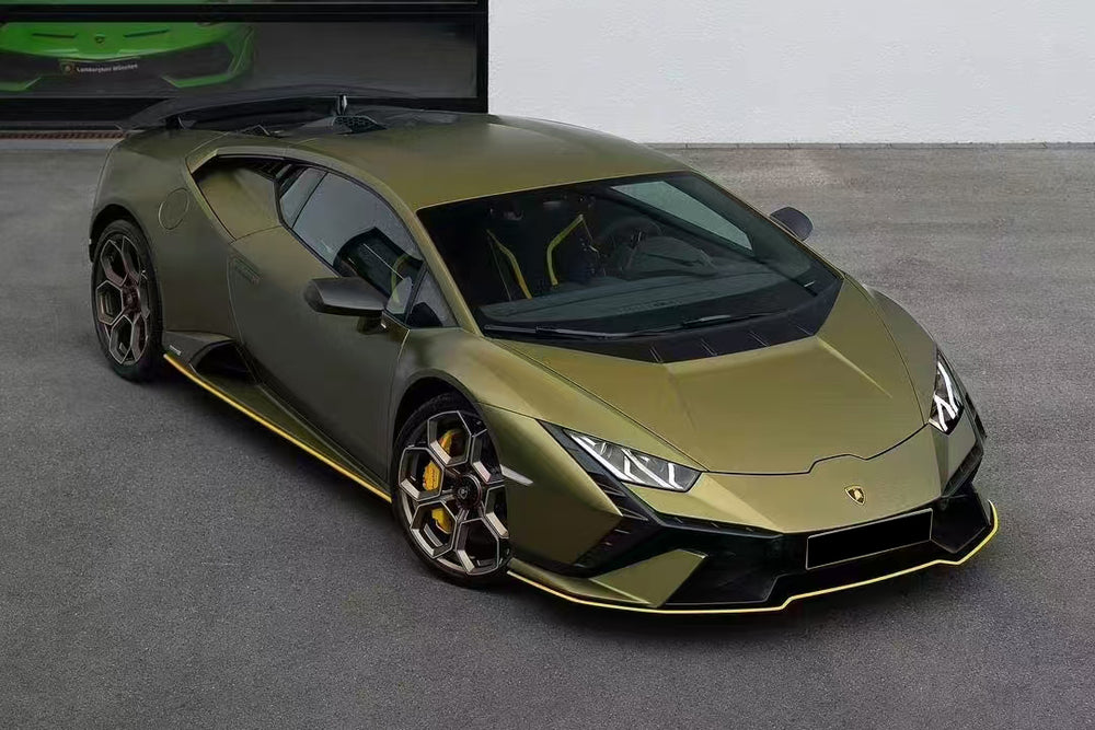 2015-2025 Lamborghini Huracan LP610 & LP580 & EVO Convert Tecnica Style Dry Carbon Fiber Hood - DarwinPRO Aerodynamics