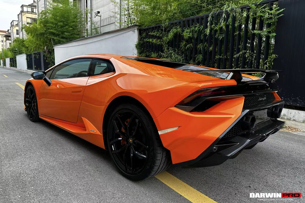 Alerón de maletero de fibra de carbono seco estilo Tecnica para Lamborghini Huracan LP610, LP580 y EVO 2015-2025