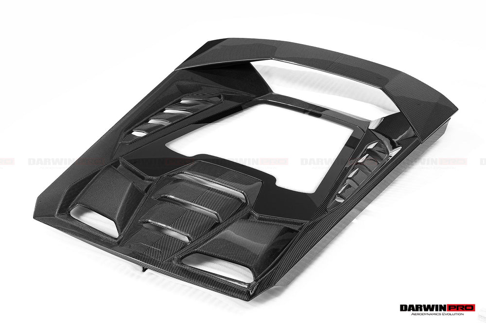 Capó trasero de fibra de carbono seco con estilo técnico para Lamborghini Huracan LP610, LP580 y EVO Coupe Convertible 2015-2025