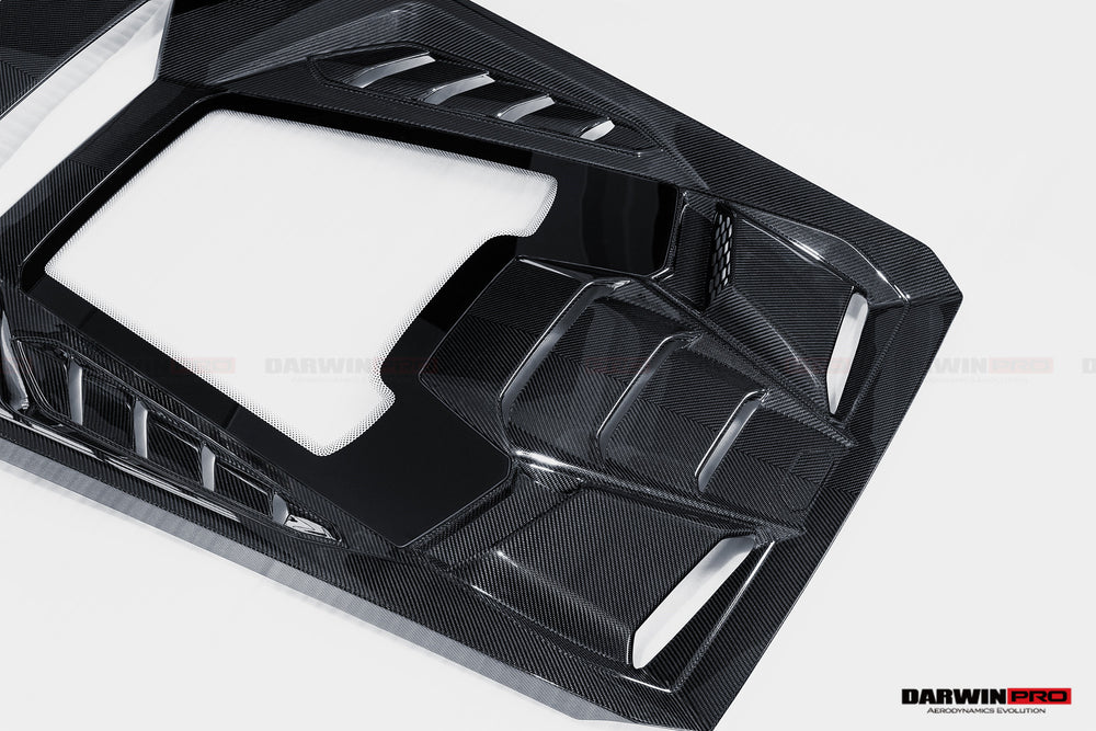 Capó trasero de fibra de carbono seco con estilo técnico para Lamborghini Huracan LP610, LP580 y EVO Coupe Convertible 2015-2025