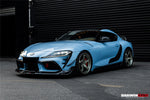  2019-UP Toyota GR Supra (J29 y DB) A90 A91 Borde delantero de fibra de carbono estilo BKSS 