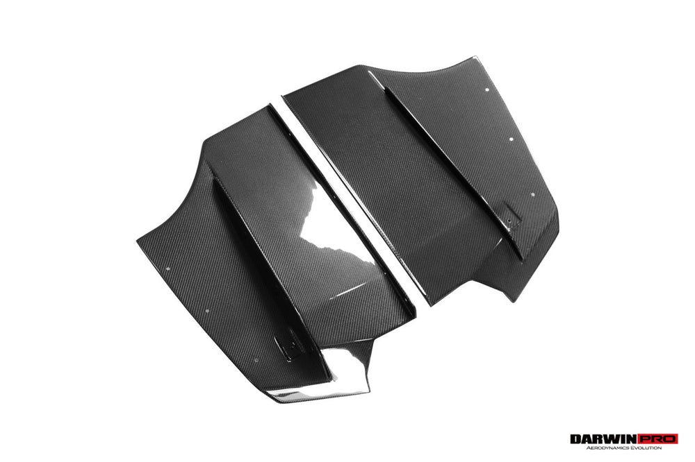 2013-2019 BMW 3 Series F30 F35 M-Tech GV Carbon Fiber Rear Lip with Diffuser & Caps - DarwinPRO Aerodynamics