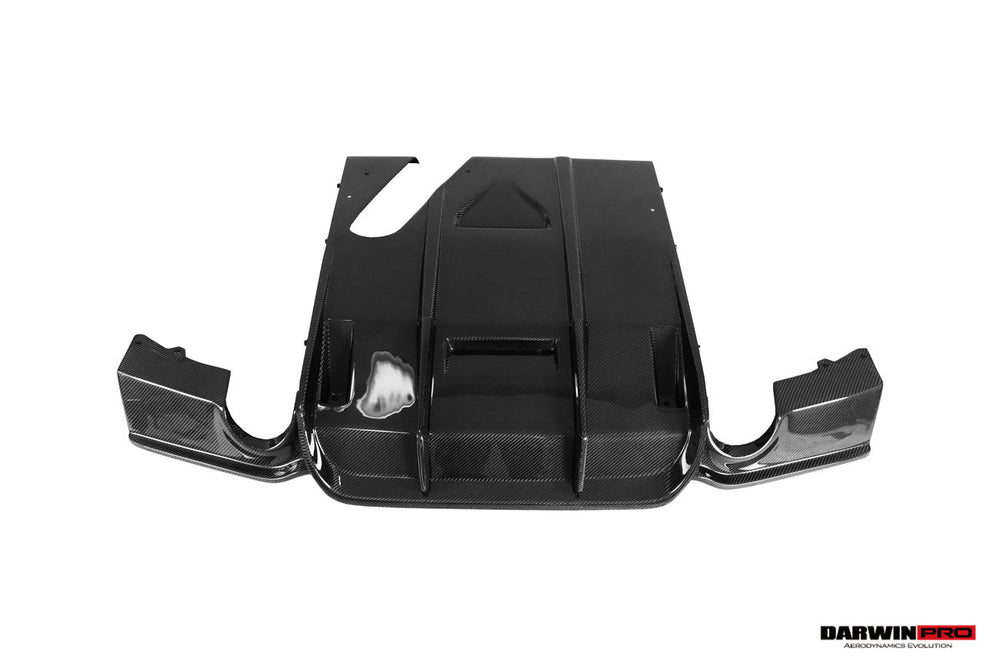 Faldón trasero de fibra de carbono con tapas estilo M-Tech GV para BMW Serie 3 F30 F35 2013-2019